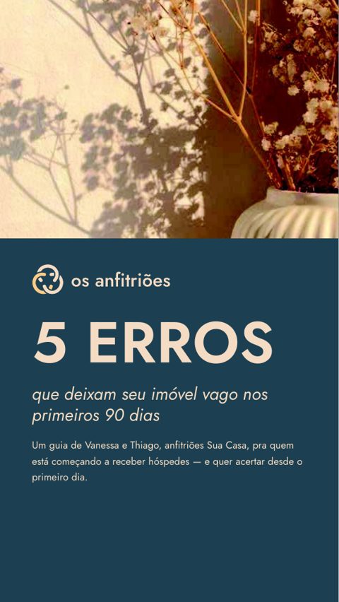 Capa do guia 5 erros que deixam seu imóvel vago nos primeiros 90 dias